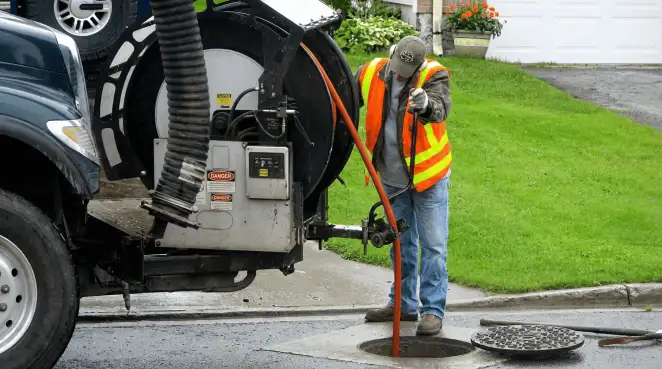 Technician using specialized drainage equipment for sewer line cleaning and foundation protection in Fort Collins, CO